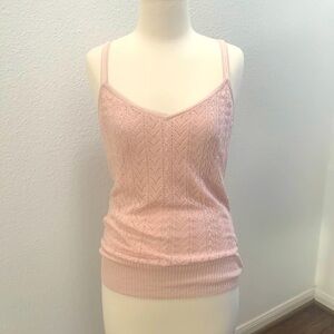 Any Taylor Baby Pink Knitted and Lined Camisole Sz 6